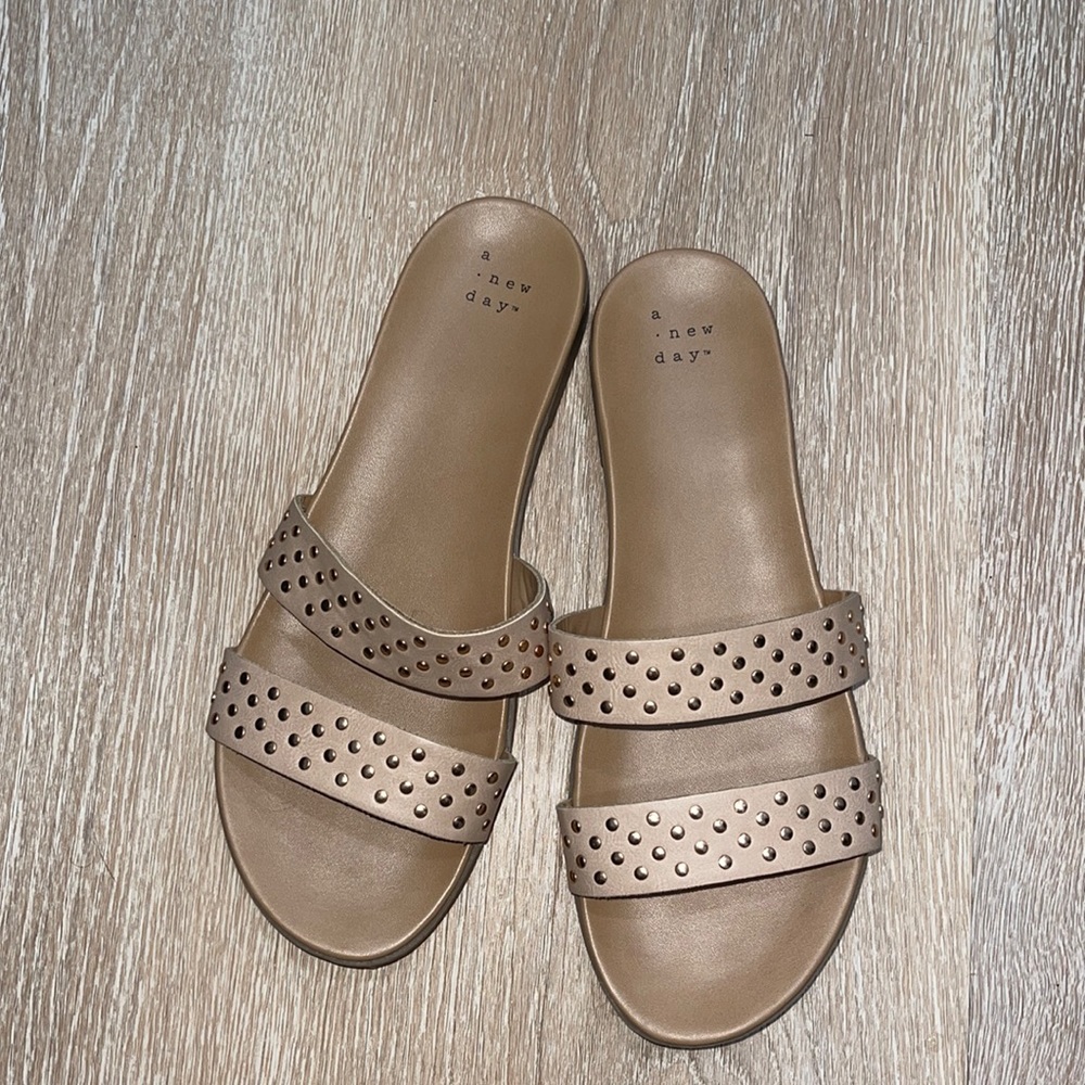 A New Day Sandals in Rose Gold
